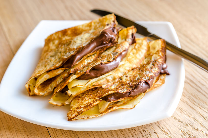 crepes crema al cioccolato