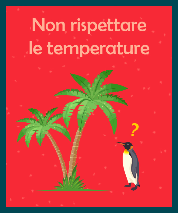 <p>Uscireste a gennaio con il giacchetto di pelle e la canottiera sotto? Io sì, ma mi ammalo sempre. Allora <strong>perché volete cuocere la frolla a temperatura ambiente</strong>? Pretendendo che questa rimanga in forma in forno? Le temperature sono importanti, se il vostro scopo è riuscire nella ricetta, se poi è quello di fallire è un altro discorso. <strong>La panna si monta fredda di frigo</strong>, fra i 2° e i 6° perché la panna è composta di globuli di grasso che devono inglobare l’aria a uno stato semi solido, è così e basta, la vostra opinione non conta.<br />
Quando fate quei <strong>muffin obbrobriosi</strong> che vi piacciono tanto, lasciate il burro a temperatura ambiente, li montate al massimo e poi che fate? Unite<strong> le uova fredde di frigo</strong>? In questo modo vi si risolidifica il burro e la massa monta male. <strong>Logica ragazzi, logica</strong>.</p>
