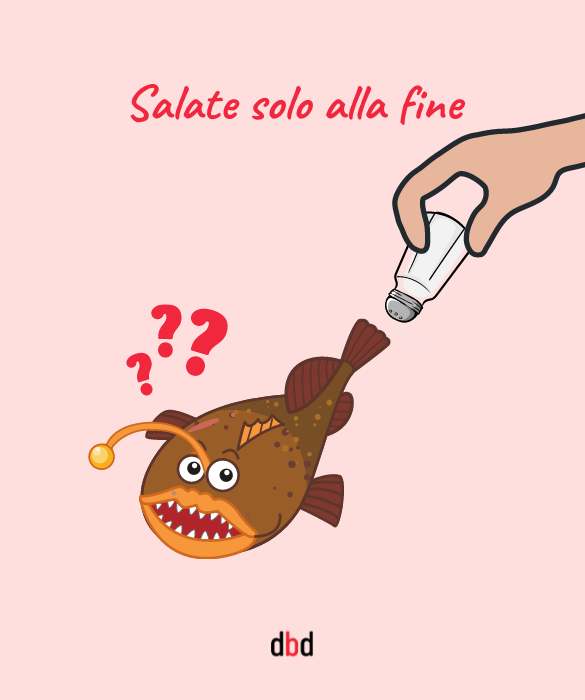 <p><strong>Salate</strong> il pesce fritto solo <strong>alla fine</strong>, altrimenti butta fuori <strong>troppa acqua</strong> e tornate al <a href=